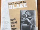 Blind Blake – Back Biting Bee Blues - Vinyl Record LP Album - Ragtime Blues