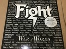 FIGHT   War Of Words    UK 1993 1st Press White Vinyl Rob Halford   NEAR MINT LP