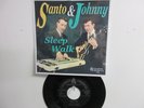 ' SANTO & JOHNNY ' HIT 45 + PICTURE [ SLEEP WALK ]  1959