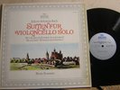 Archiv 198 186 FOURNIER JS BACH Suites nos.1 & 2 for Cello Solo 1970s NM