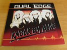 DUAL EDGE LP KNOCK EM ALIVE Intense 1987 + INNER CHRISTIAN HAIR METAL STRYPER