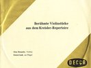 PAGANINI KREISLER WIENIAWSKI SCHUBERT Violin Pieces OSSY RENARDY Decca BLK-16041
