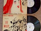 LEE WILEY ALBUM & COLE PORTER SONGS BY LEE WILEY, 2 USED VINYL REC, 33 1/3, 10IN