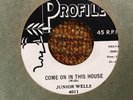 45 RPM Junior Wells PROFILE 4011 Come on In This House / Little By Little VG+