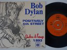 BOB DYLAN Positively 4th Street  Norway 45 BLUE VARIANT folk rock HEAR