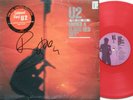 U2 *UNDER A BLOOD RED SKY* OZ 1984 TOUR RED COLOURED VINYL SIGNED 12