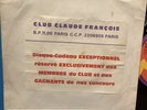 Sp. 45T. Claude Francois Pour Le Fan Club Exclusivement Réservé Aux Membres