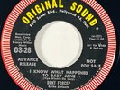 BENT FORCEP I Know What Happened to Baby Jane Soul Popcorn Promo VG++ 45 HEAR