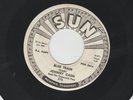ROCKABILLY 45 - JOHNNY CASH - BLUE TRAIN  /  BORN TO LOSE -HEAR - 1962 PROMO SUN