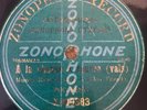 Russian USSR 1910's 78 RPM -A La chasse & couro-Waltz - Zonophone record Germany