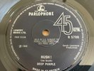 Deep Purple - Hush / One More Rainy Day (Parlophone Label) 7