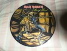 IRON MAIDEN - PIECE OF MIND PROMO PICTURE DISC VINYL LP HEAVY METAL ROCK VG++