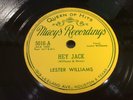 LESTER WILLIAMS-MACYS 5016-HEY JACK/FOLKS AROUND THE CORNER-TEXAS BLUES 78 FLEXI