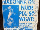1986 MADONNA ON NUDE PIX:SO WHAT Record Cover Art Andy Warhol, Keith Haring