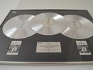 Original BPI Triple Platinum Disc Award A-HA Hunting High & Low awarded to AHA