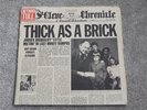 JETHRO TULL THICK AS A BRICK 1972 UK 1st PRESSING CHRYSALIS CHR 1003 VINYL VG+