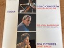 JACQUELINE DU PRE BARBIROLLI ELGAR Cello Concerto HMV ASD 655