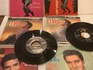 9 ELVIS PRESLEY 45 RPM RECORDS JAILHOUSE ROCK 1957 LOVE ME, DON’T BE  CRUEL More