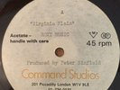 Roxy Music - Virginia Plain UK Acetate Promo Brian Eno Bryan Ferry Glam