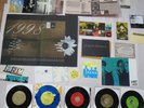 R.E.M Fan Club Memorabilia 1995-1998; 5 VINYL / calendars/sticker/POSTER etc