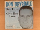 Don Drysdale  Give Her Love/One Love  PS L.A. Dodgers  Pop Vocal  Baseball