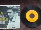 45 Record Orange Label Elvis Presley Heartbreak Hotel RCA Victor EPA 821 1968
