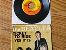 The Beatles ‘Ticket To Ride’ 1965 USA 7” tab cut picture sleeve + ex cond record