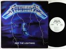 Metallica - Ride The Lightning LP - Elektra VG+ PROMO