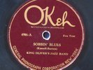OKeh 4906 KING OLIVER (CREOLE) JAZZ BAND Sobbin‘ Blues/Sweet Lovin‘ Man Jazz 78