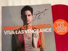 BRENDON URIE SIGNED PANIC AT THE DISCO VIVA LAS VENGEANCE BLOOD RED VINYL  MINT