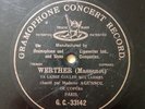 Charlotte Agussol Soprano Werther 78 RPM Single Side G&T France G.C.-33142 Flush