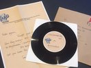 David Bowie Unique Little Drummer Boy 7” Acetate w/ Authenticity Letter, Mailer