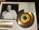 Frank Sinatra My Way 24KT Gold Plated 45 rpm Vinyl Record Single 565/5000 COA