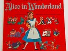 Alice in Wonderland Disneyland Records 1208 LP vinyl vintage VG+ RARE RED COVER
