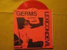 The Germs. Red Vinyl 45 rpm. Lexicondevil, Circle of One. Darby Crash, Pat Smear