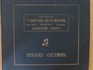 Quatuor Capet, Beethoven – 7me Quatuor En Fa Majeur. (Rasoumoffsky) Shellac 78 t