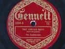Gennett 3204 SOUTHERNERS/BAILEY’S LUCKY SEVEN That Certain Party Jazz 78
