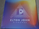 ELTON JOHN - DIAMONDS PYRAMID EDITION PURPLE/WHITE LP VINYL RECORD & 10X10 PRINT