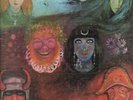 King Crimson In the Wake of Poseidon LP vinyl UK Pink Island 1970 textured ej