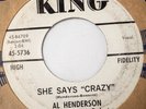 Al Henderson R&B 45 She Says 