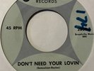 Garage 45 PETER AND THE PROPHETS Don't Need Your Lovin FENTON Johnny Of HEAR