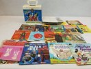 Vintage Mickey Mouse Disco Record Tote W/ Classic Books and Storytime Records