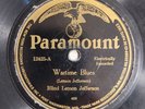 Blind Lemon Jefferson Wartime Blues Booger Rooger Paramount 12425 78 RPM HEAR