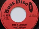 45 REGGAE / BOBBY THOMAS / DRED IN A BABYLON / BOSS DISC / LISTEN