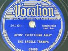 Saddle Tramps 78 rpm Vocalion 3609 Givin Everything Away prewar Country 1937 V