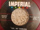 FATS DOMINO YES MY DARLING  1958 RED VINYL ORIGINAL
