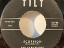 Carnations 45 Scorpion 1961 Rock N Roll INSTRUMENTAL Rare Surf Garage Rockabilly