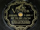 78 RPM Just You and I Found My Gal Victor VE V-40035 Tal Henry