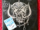 SIGNED by Band Motorhead No Remorse  1984 UK Vinyl Double Album  Leather LEMMY