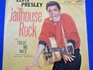 RARE Elvis Presley-Jailhouse Rock & Treat Me Nice RCA 47-7035 45 RPM Record NM